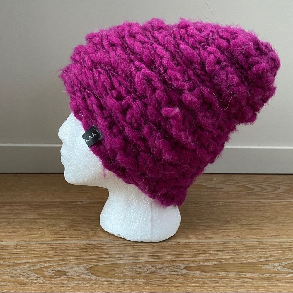Kaki (Sweden) Chunky Knit Wool Beanie